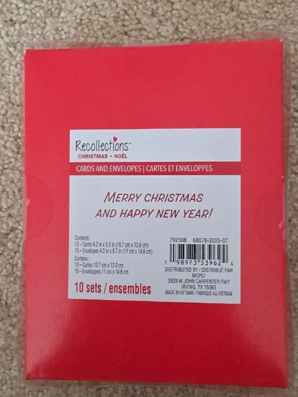 Recollections Red and Green Holiday Card Box Set